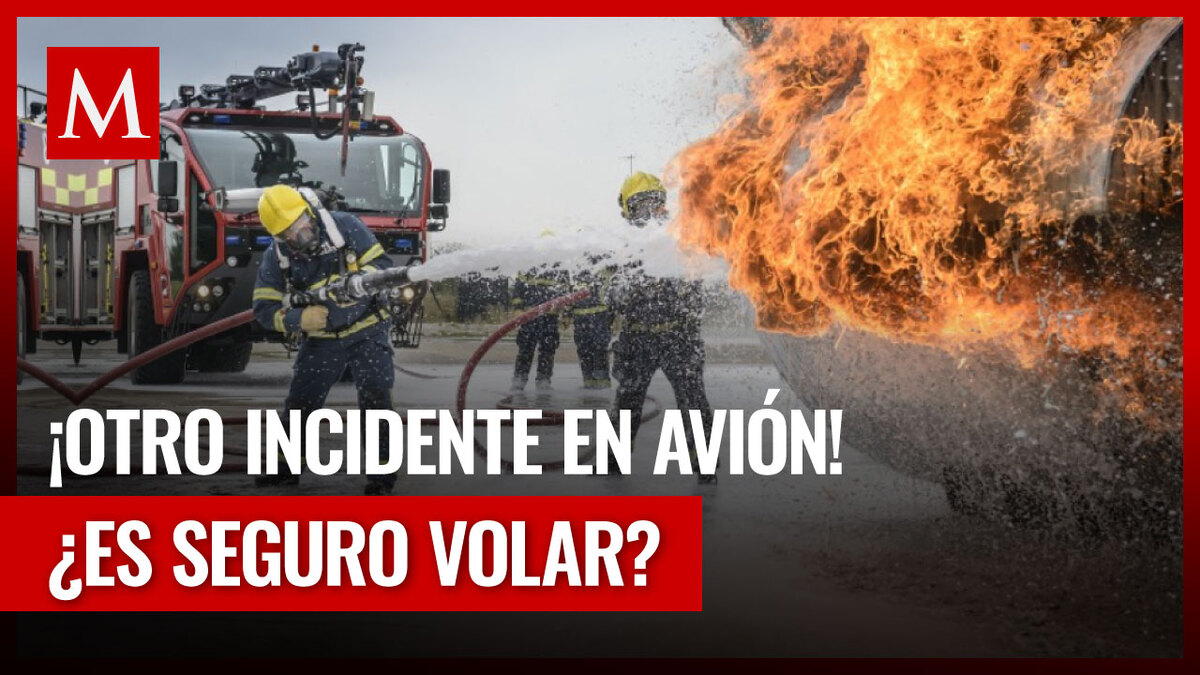 ¡Terror en el aire! Fuego en un avión de United Airlines durante el despegue