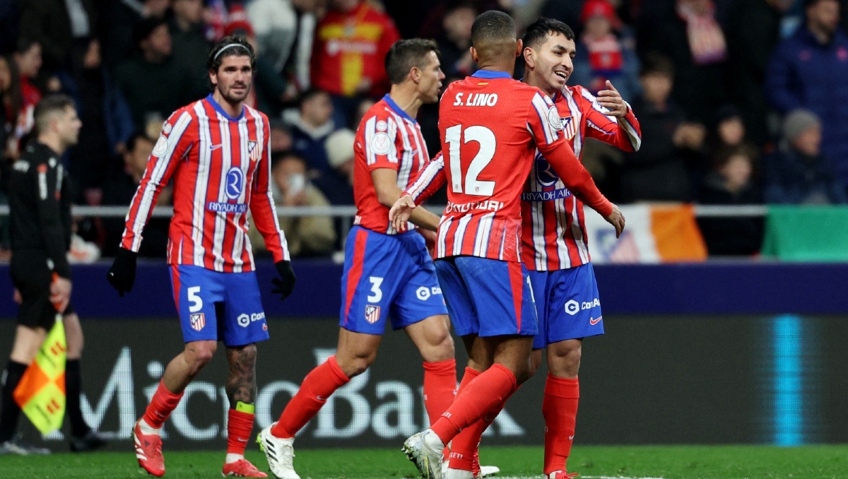 Atlético de Madrid golea al Getafe en la Copa del Rey con doblete de Simeone (Reuters)