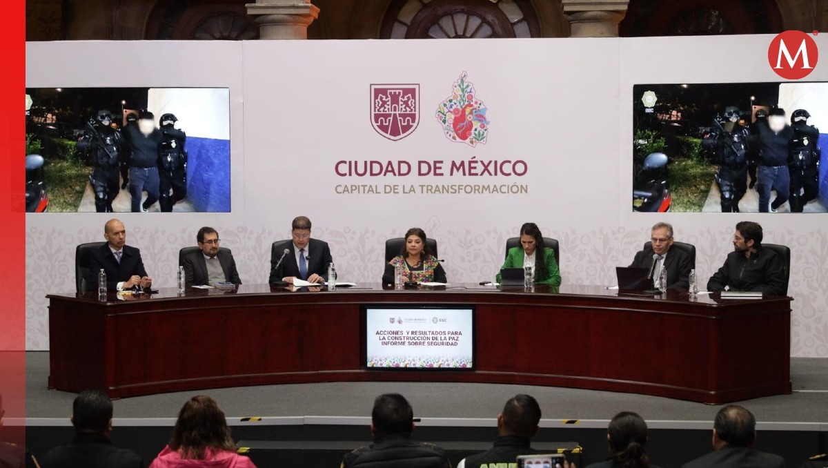 Clara Brugada remarcó la disminución en delitos de alto impacto. | Especial