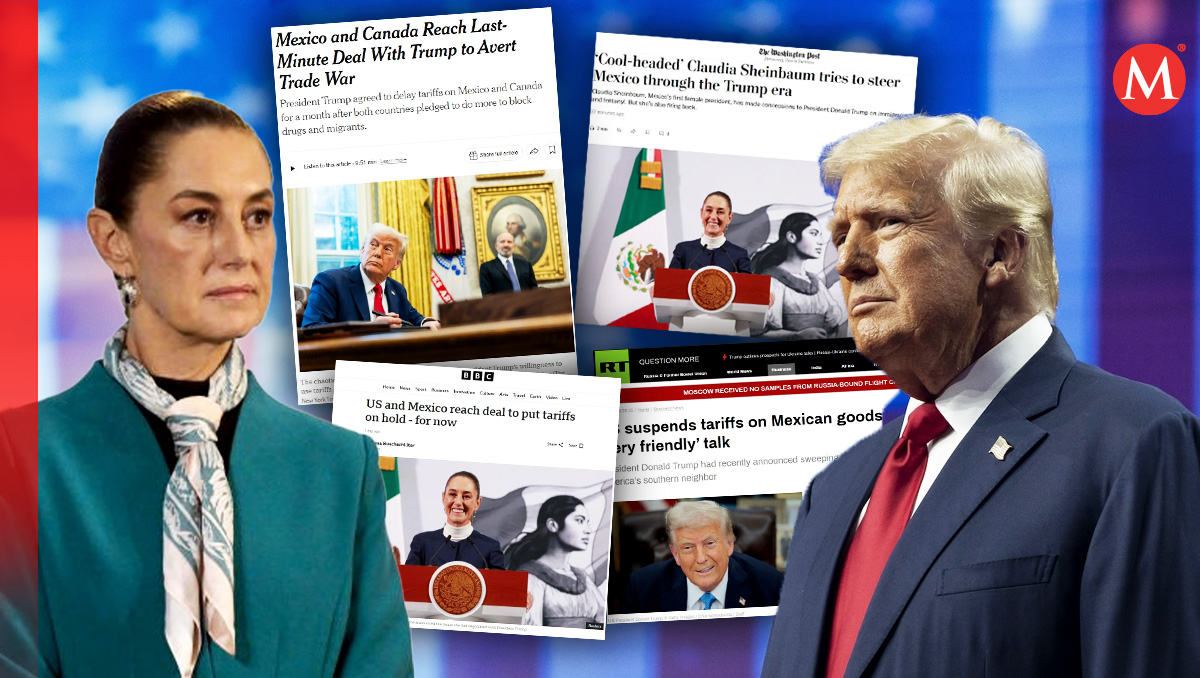 El entendimiento entre Claudia Sheinbaum y Donald Trump llamó la atención de la prensa. | Especial