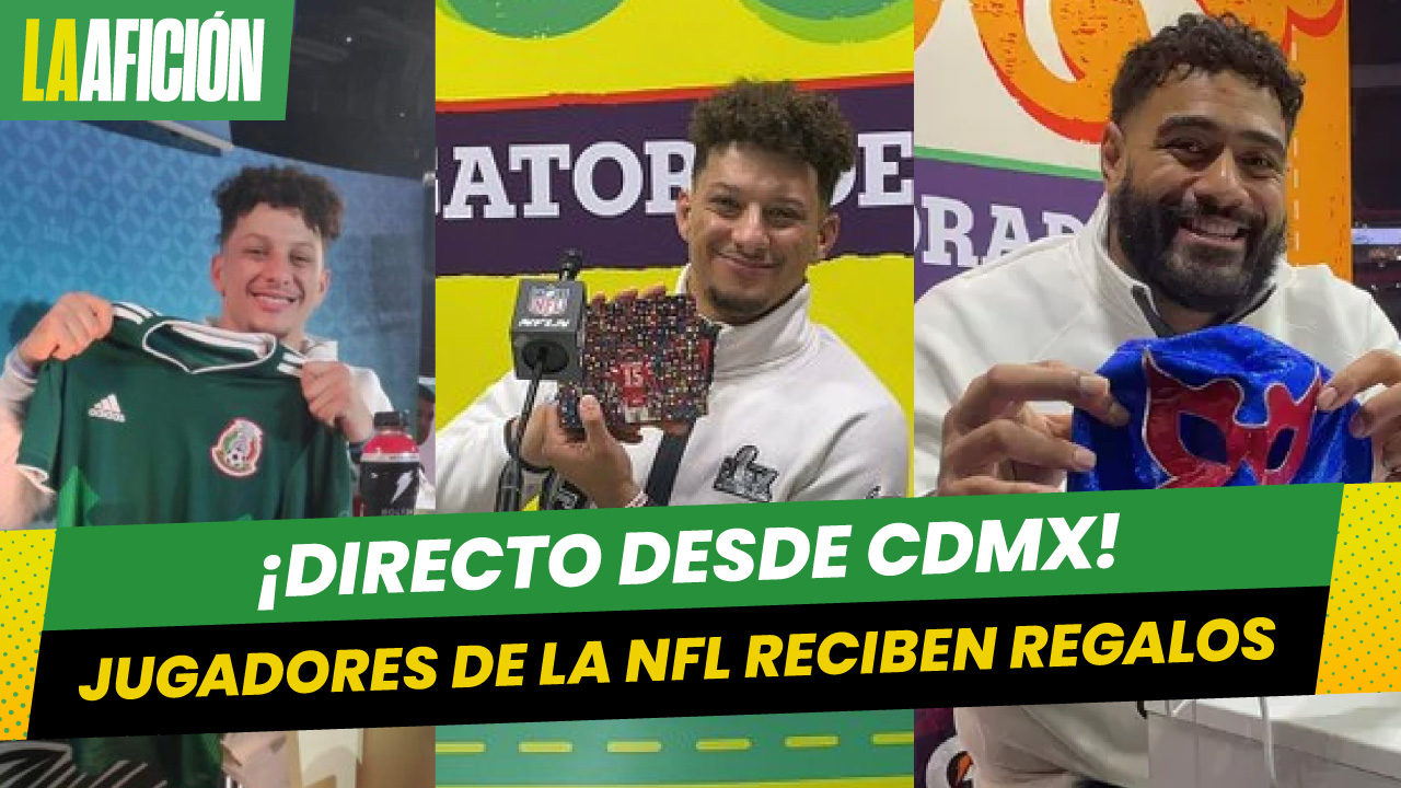 Jugadores de Eagles y Chiefs reciben regalos de fans de CdMx previo al Super Bowl