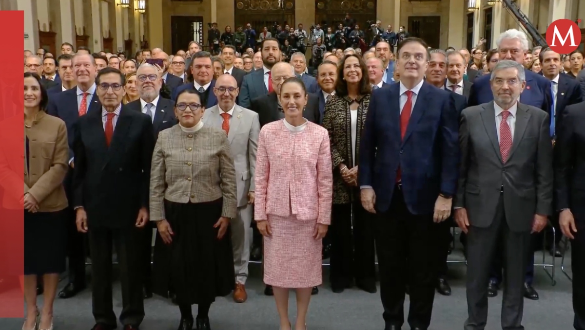 La mandataria y su gabinete se dirigieron a los representantes del sector privado mexicano. | Especial