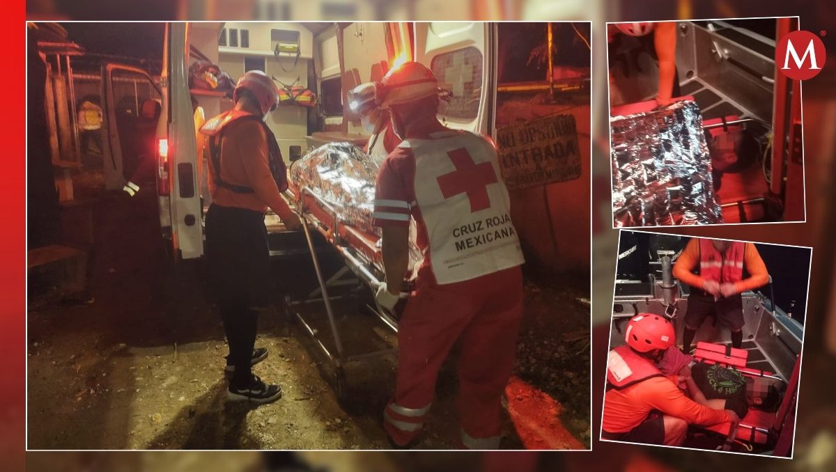 El personal naval efectuó la valoración del hombre rescatado. (Cortesía)