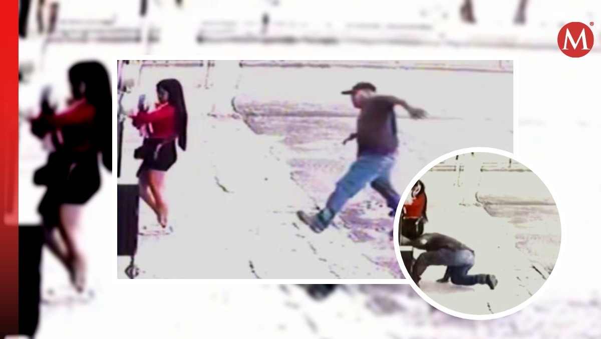 En el video se observa cómo el sujeto se baja del automóvil y agrede sexualmente a la jovencita.