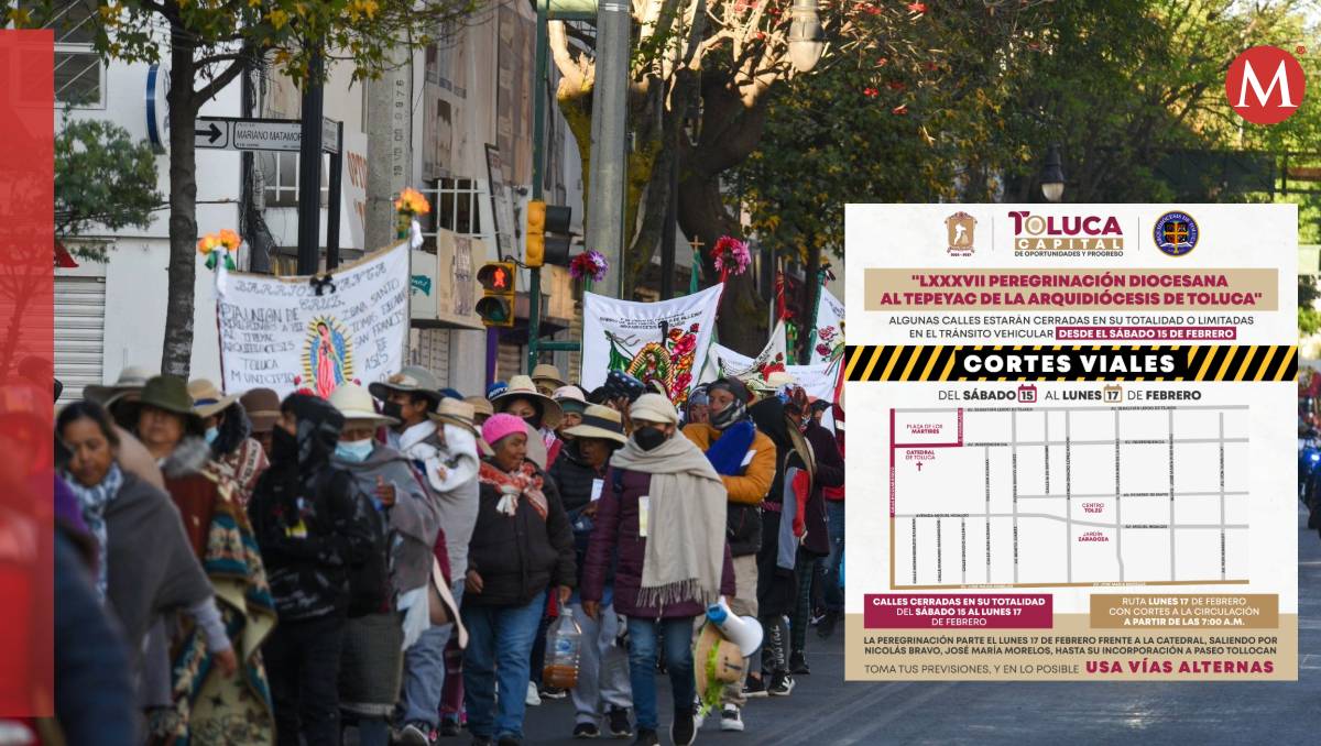 Anuncia Toluca cierres viales por Peregrinación Diocesana al Tepeyac.| Foto: Cuartoscuro