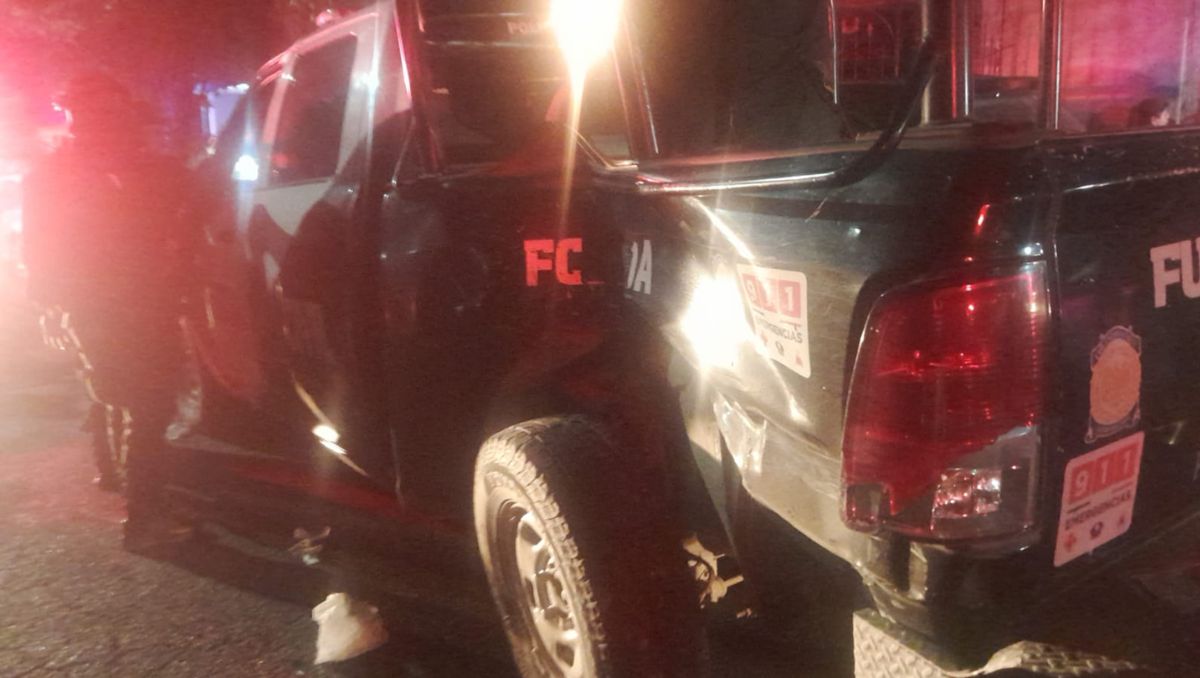En el choque estuvo involucrada una patrulla de Fuerza Civil y cuatro autos particulares | Especial