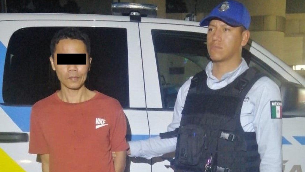 El detenido fue identificado como  Guang “N”, de origen chino. Foto: Especial