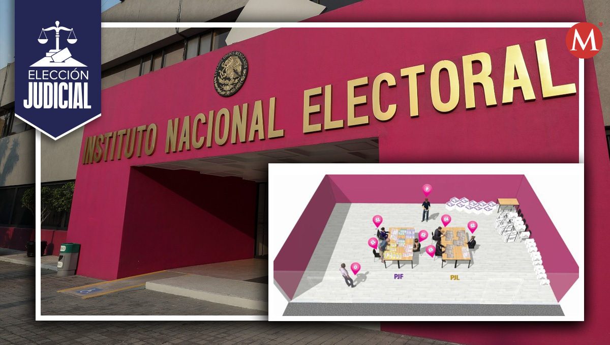 INE aprueba modelo de casillas seccionales para elección judicial. | Foto: Antonio Texta.