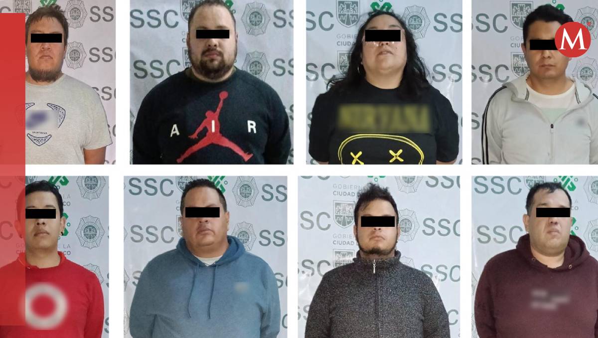 Los ocho detenidos formarían parte de una banda liderada por un hombre identificado como El Conejo (Especial)