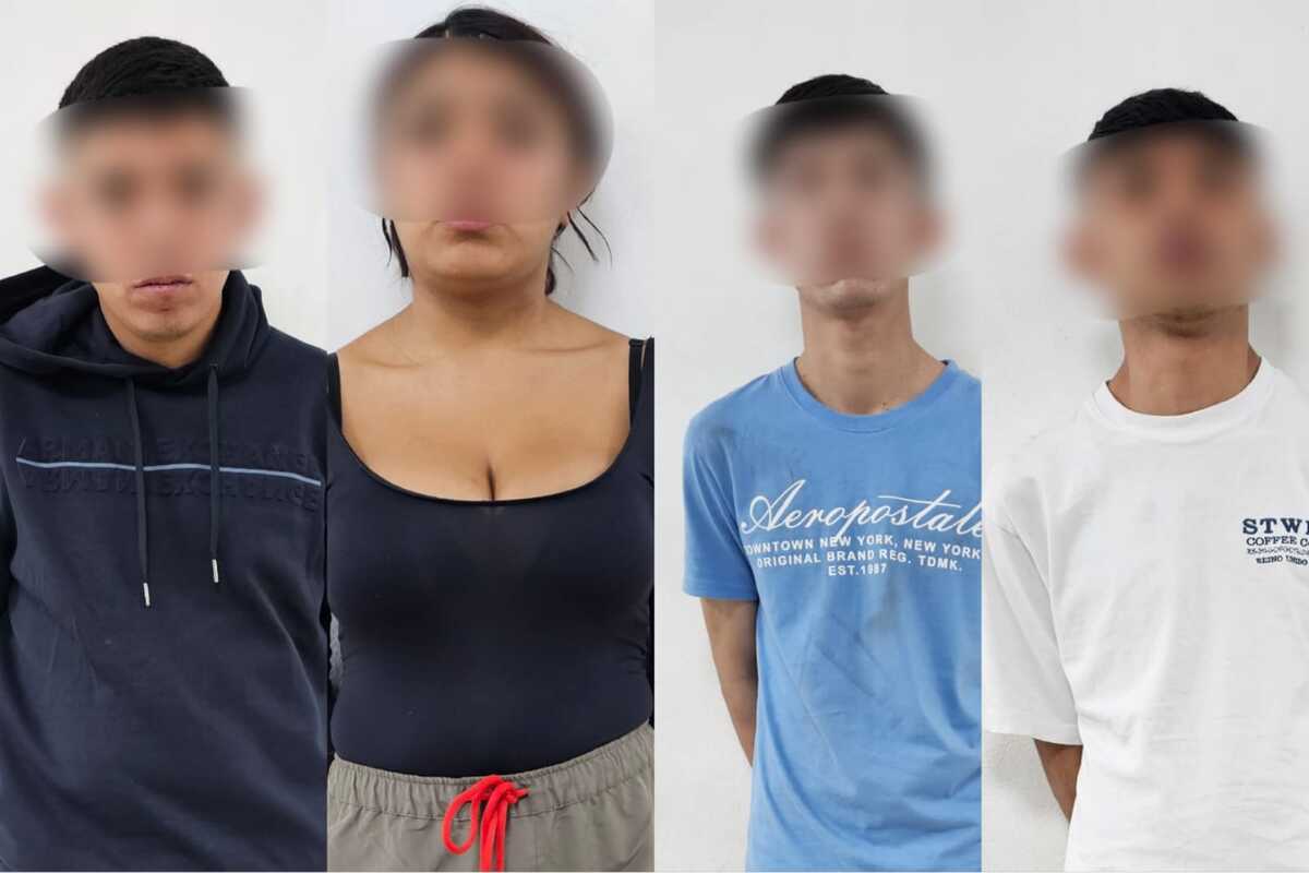 Los cuatro detenidos fueron identificados como miembros de banda criminal.