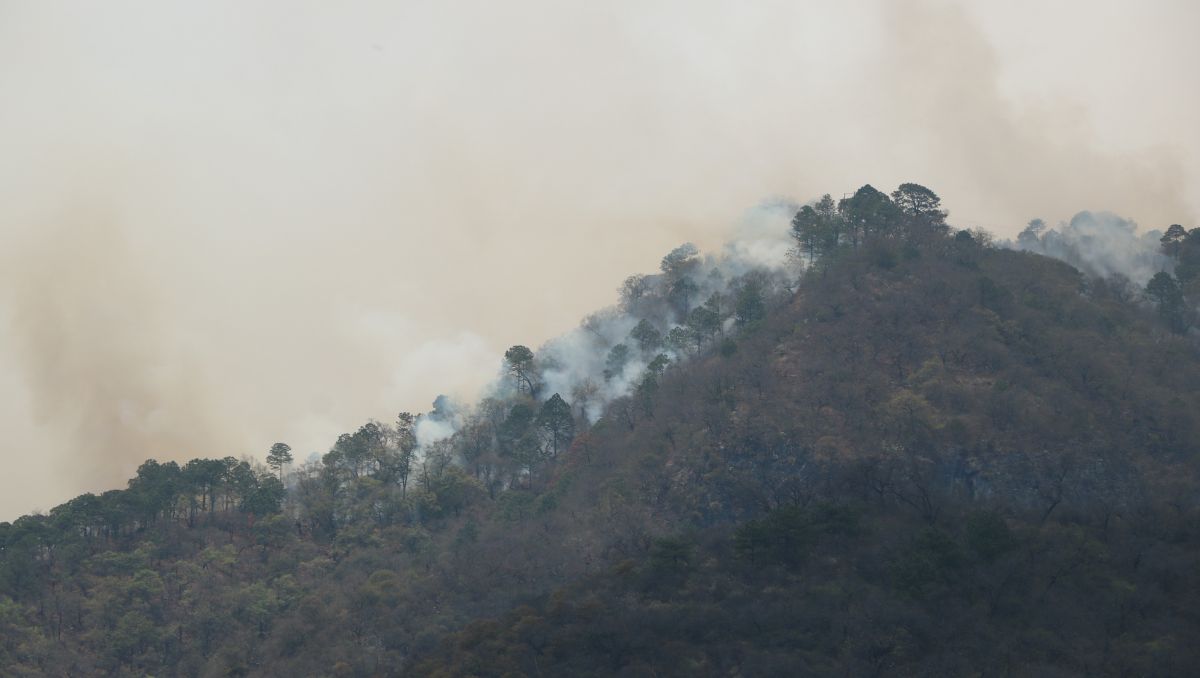 En 2022 se registró un incendio en la Sierra de Santiago. Leonel Rocha