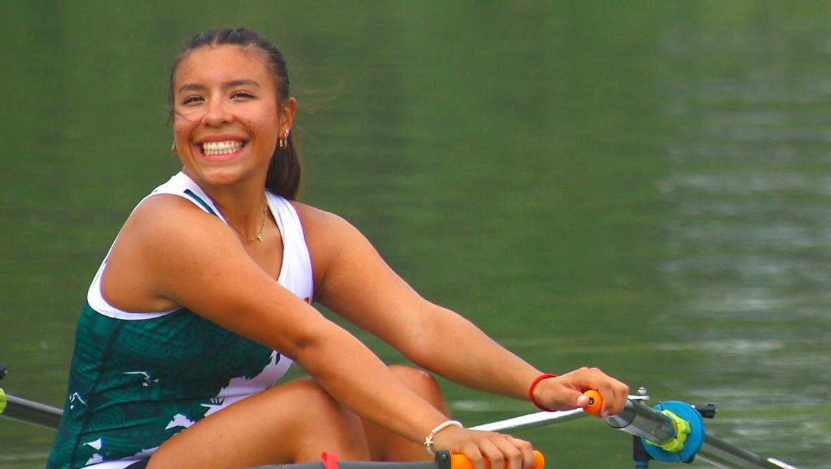 Eva Lucía Martínez rema hacía los Juegos Panamericanos de Asunción 2025 (Cortesía)