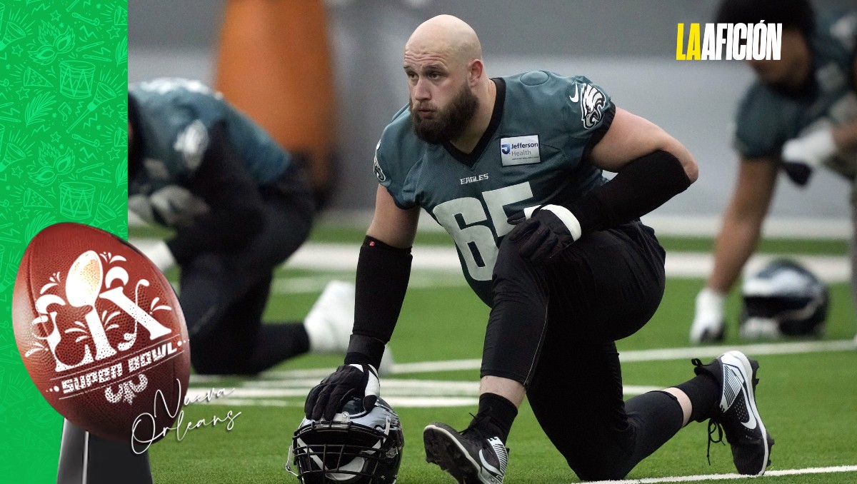 Lane Johnson, linero ofensivo de Eagles (AP)