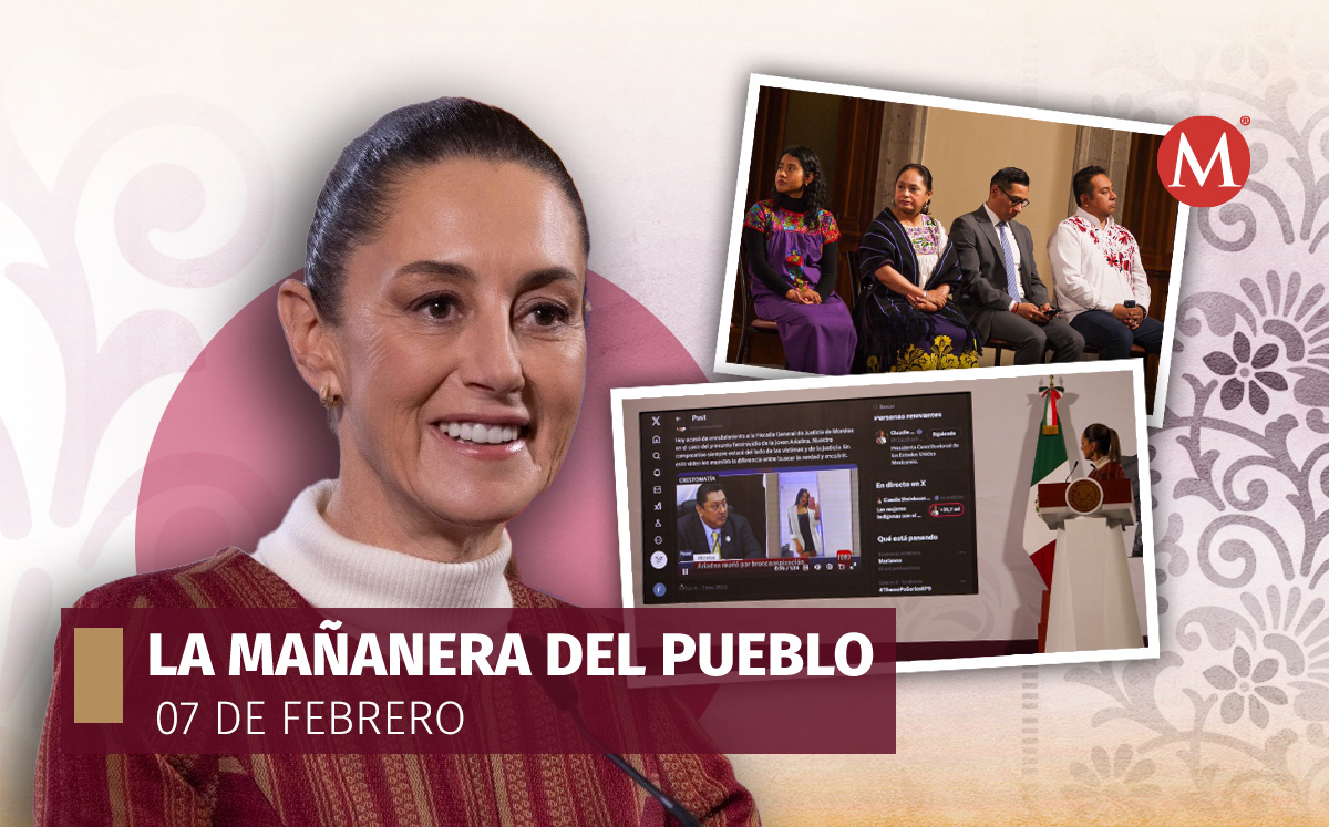 La Mañanera del Pueblo de Claudia Sheinbaum hoy 7 de febrero | Fotos: Azul Magallón