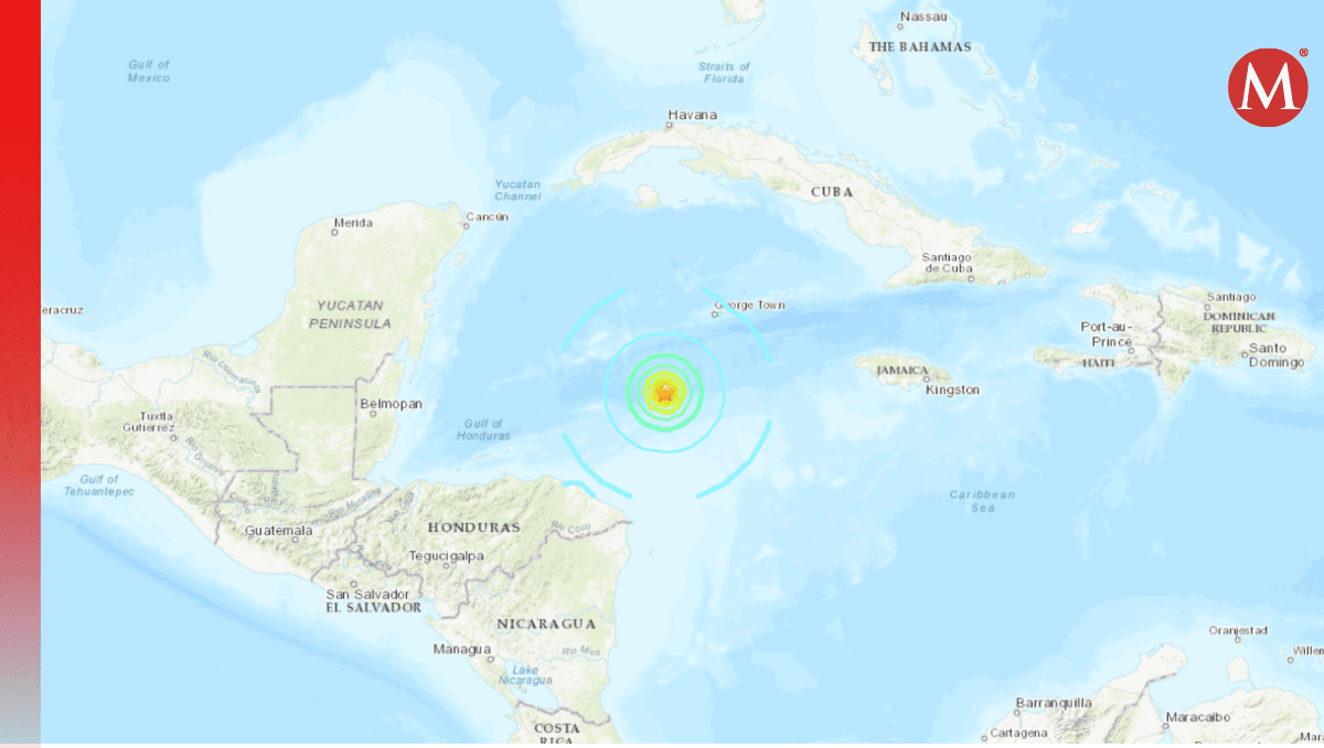 El sismo tuvo epicentro a 209 km al sur-suroeste de George Town, Islas Caimán. | Captura de pantalla