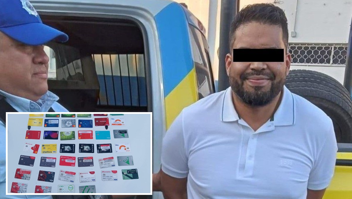 Jaciel Alexander “N”, de 39 años, viajaba en un vehículo con reporte de fraude. Foto: Especial