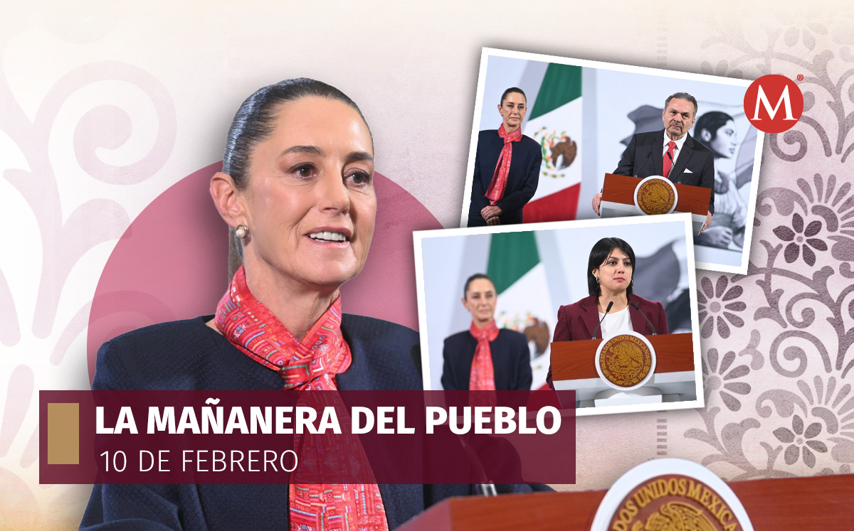 La presidenta Claudia Sheinbaum en su conferencia de prensa hoy en Palacio Nacional. | Cortesía