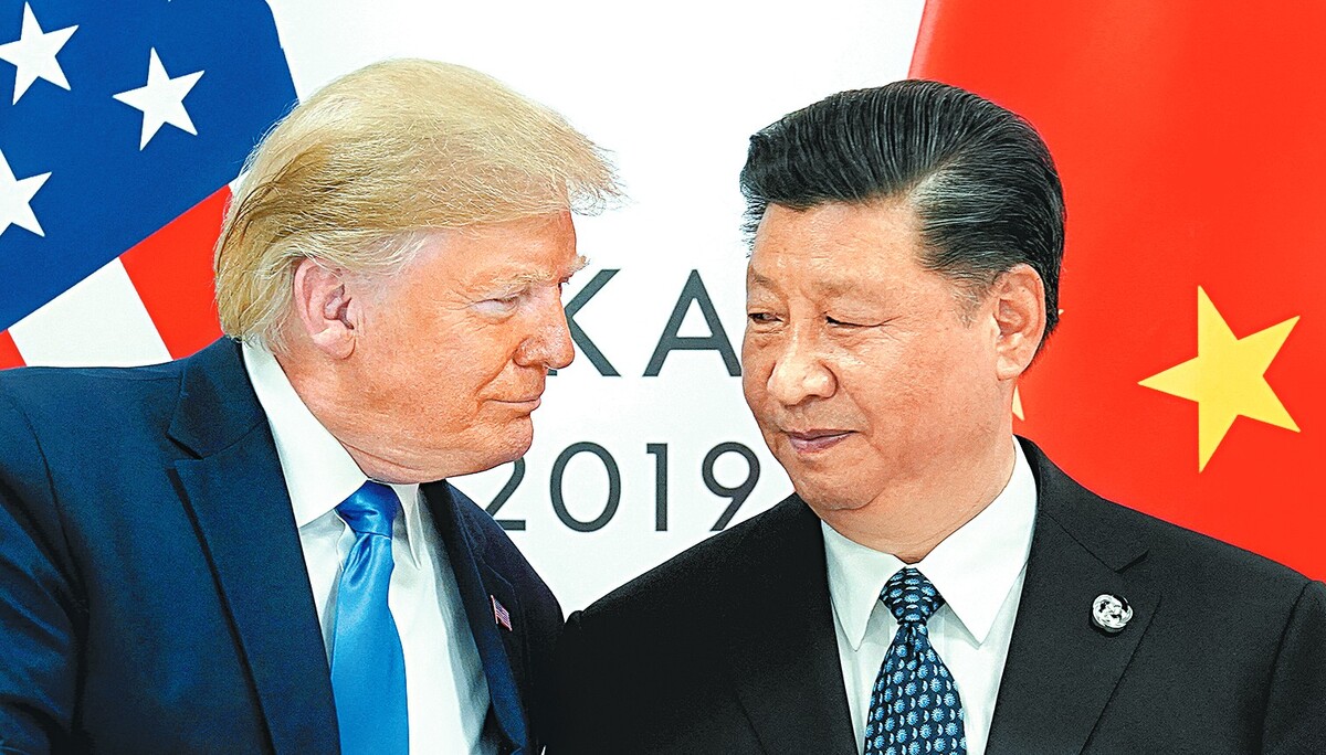 El presidente de Estados Unidos con el líder chino, Xi Jinping. Reuters