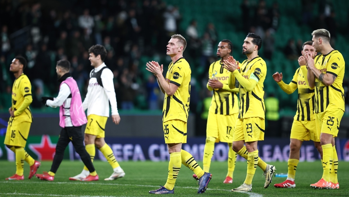 Borussia Dortmund golea al Sporting y pone un pie en octavos de Champions (EFE)