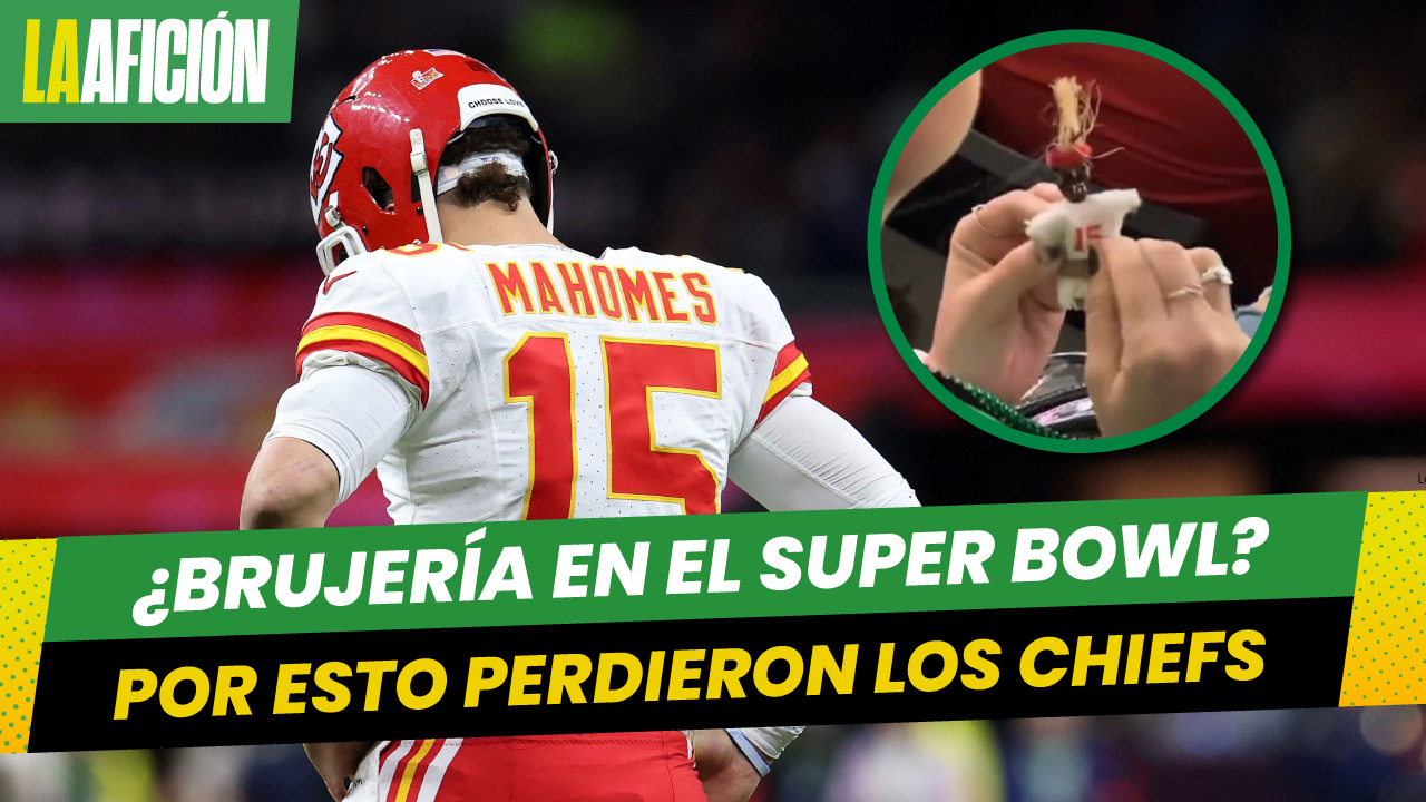 Captan a mujer picando un muñeco vudú de Patrick Mahomes en el Super Bowl 2025