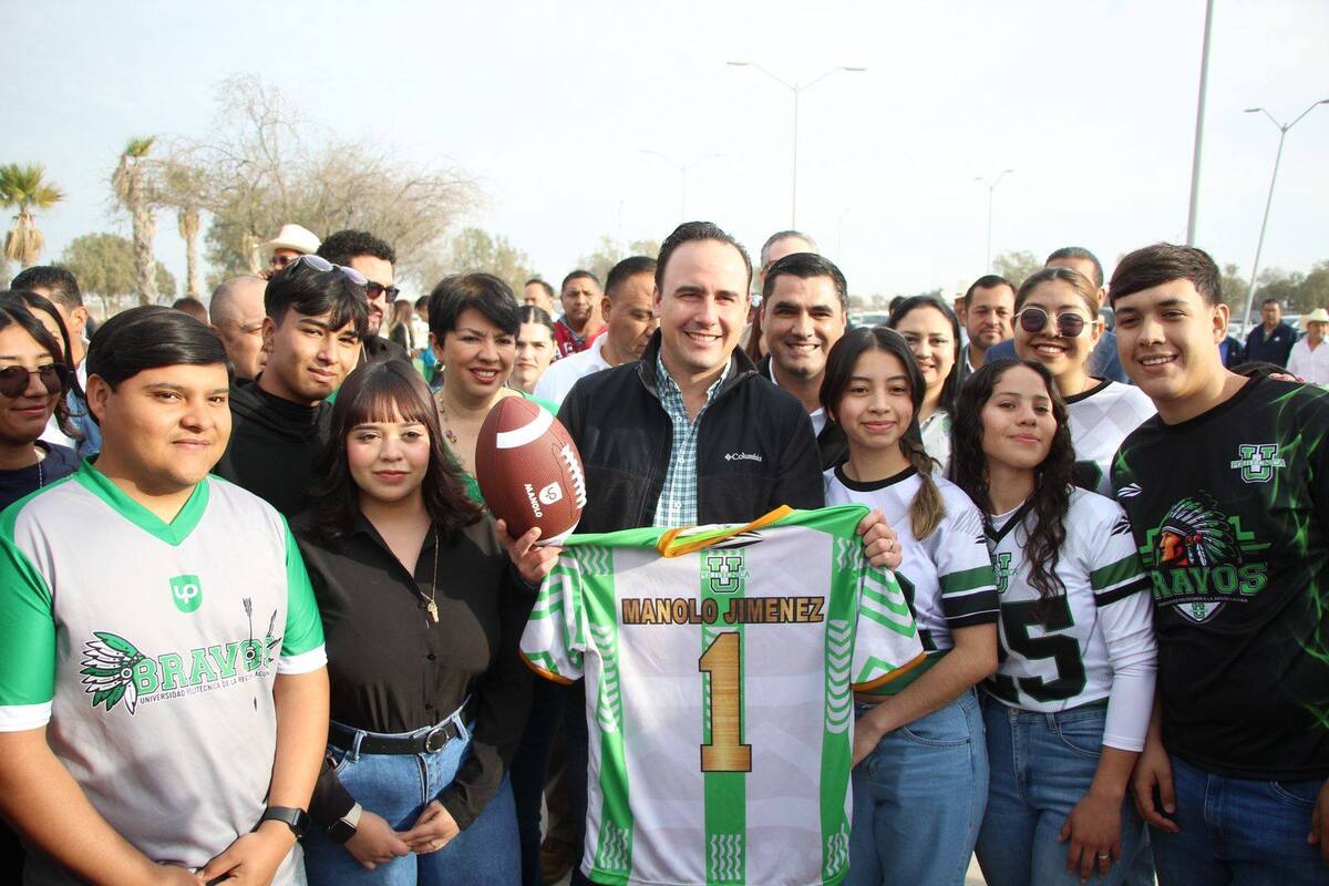 Entrega infraestructura educativa en la Universidad Politécnica de la Región Laguna en San Pedro y arranca obras de recarpeteo.| Especial