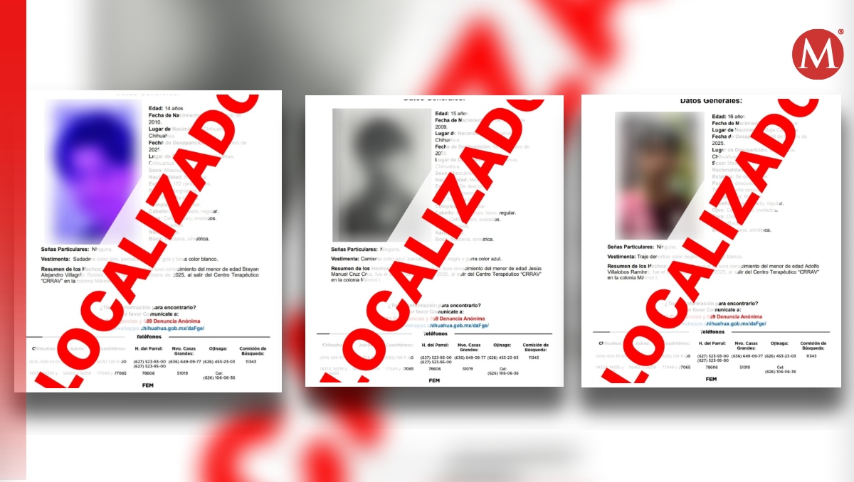 Los menores fueron localizados por las autoridades, que desplegaron un operativo de búsqueda. | Especial