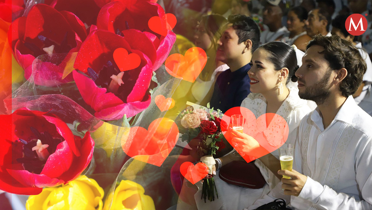 Registro Civil organiza bodas colectivas en CdMx para celebrar el 14 de febrero (fotos: Cuartoscuro / diseño: Oscar Ávila)