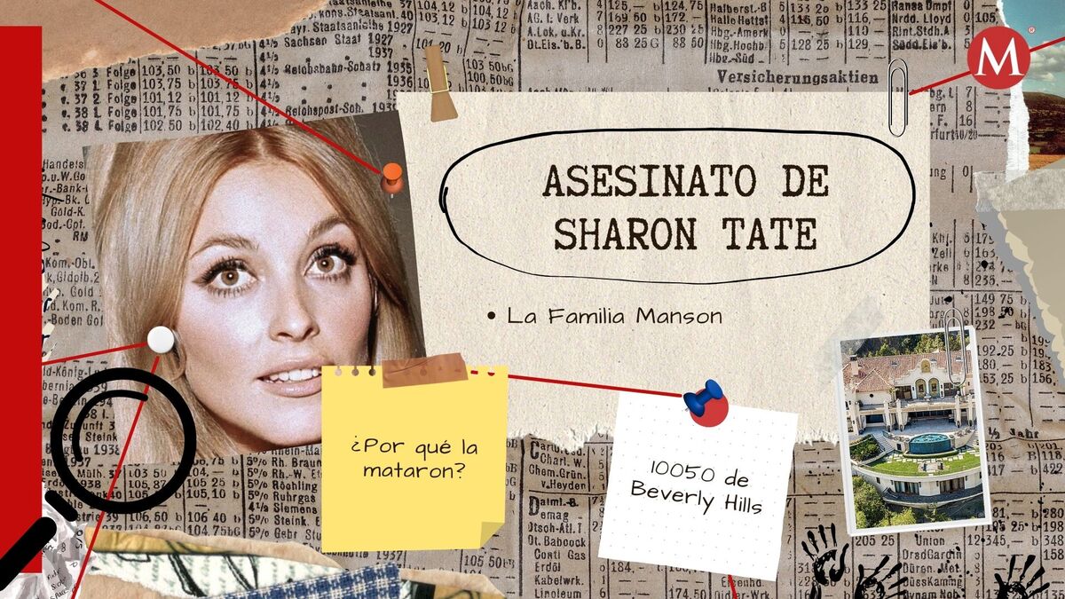 Sharon Tate fue asesinada mientras estaba embarazada (Diseño: Rafael Mejía).