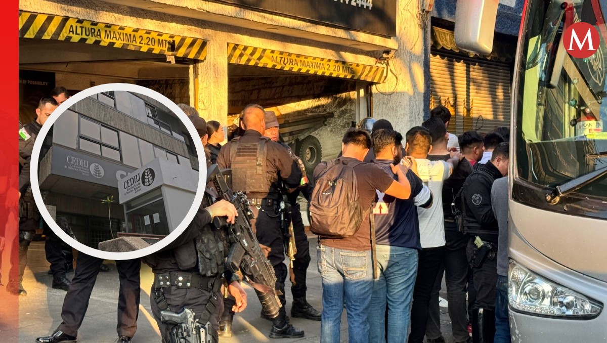 CEDHJ dio seguimiento a hechos tras toma de camiones por parte de normalistas (Fotos: Usi Toledo y Fernando Carranza | Diseño: Milenio)