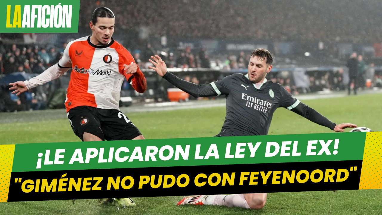 Santiago Giménez se estrella contra su ex equipo en la ida de los playoffs de Champions