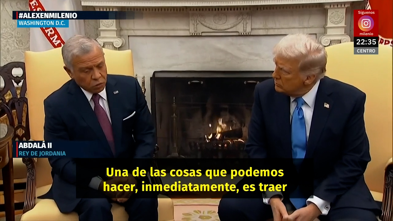 Trump y el presidente de Jordania acuerdan diálogo sobre desplazados de Gaza
