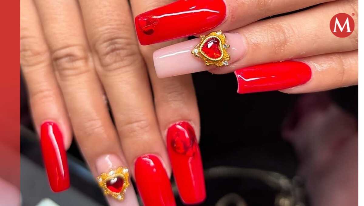 Uñas para este 14 de febrero