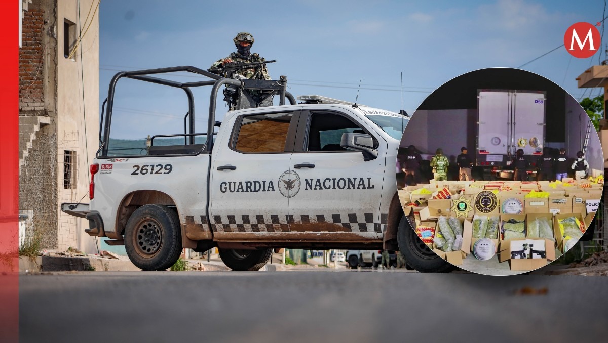 Camión asegurado en Mérida cargaba mil 800 kilogramos de mariguana. | Especial