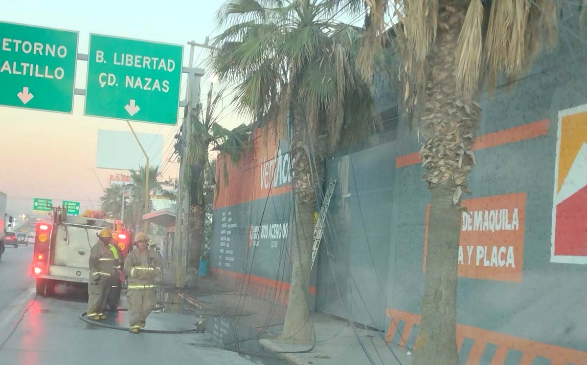 Conductores fueron los que reportaron el incendio. l Especial