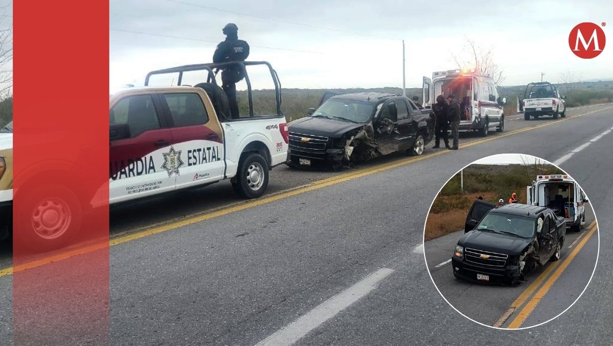 La Guardia Estatal de Apoyo Carretero acudió al sitio para atender al conductor. (SSPT)