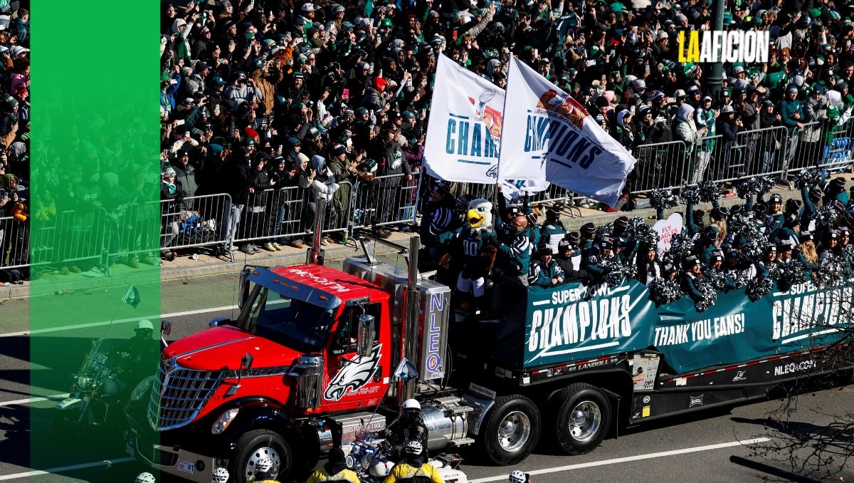 Festejos llenaron de verde a Filadelfia en el Día de San Valentín para celebrar a los campeones del Super Bowl