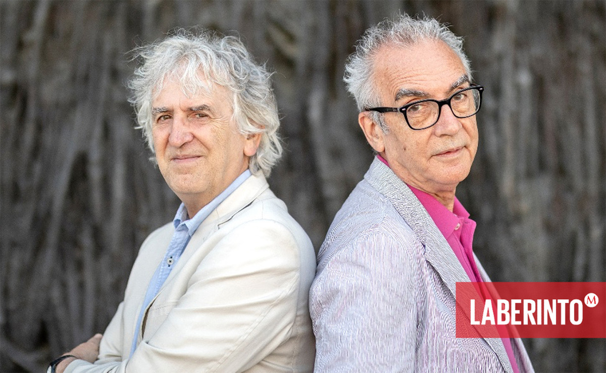 Juan Luis Arsuaga y Juan José Millás, escritores españoles. (Cortesía)