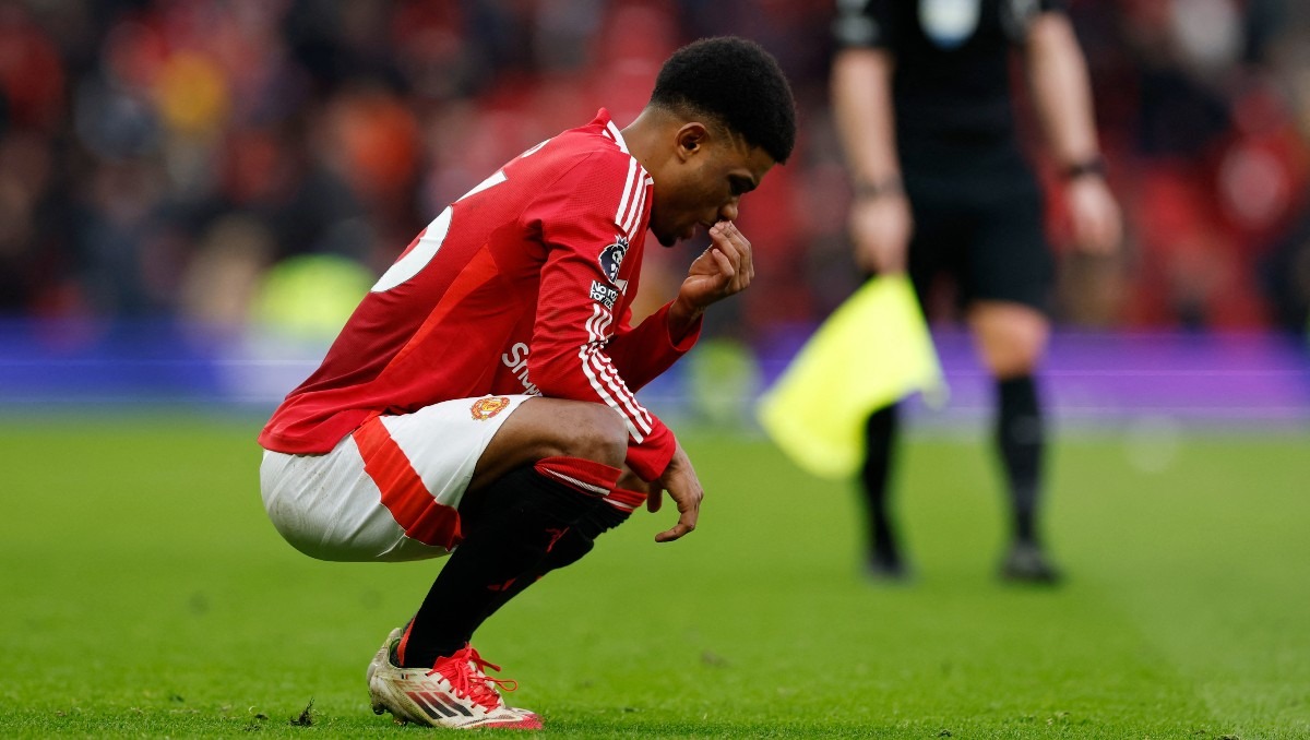 Estrella de Manchester United Amad Diallo podría perderse la temporada (Reuters)