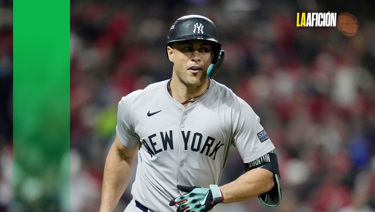 Giancarlo Stanton, de Yankees, en duda para día inaugural de Grandes Ligas (AP)