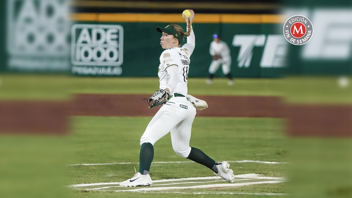 Jordan Johnson, feliz por jugar en la Liga Mexicana de Softbol (Instagram @bravasdeleon)