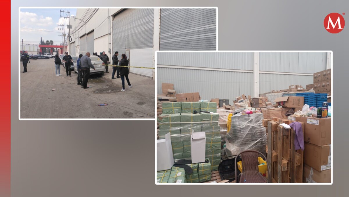 La bodega con paquetes robados fue localizada gracias a un GPS. Foto: (Especial)