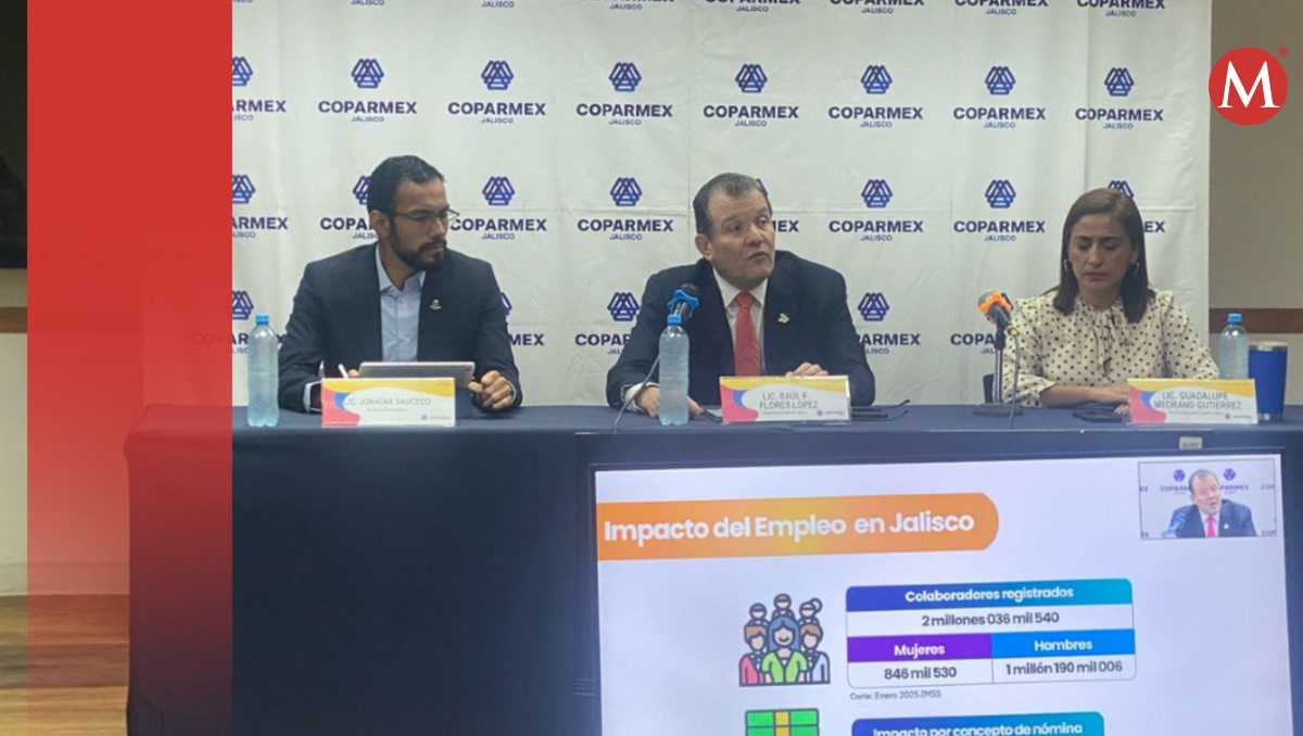 Coparmex Jalisco llama a la colaboración entre empresas, universidades y gobierno para fortalecer el empleo este año. (Foto: Sebastián Cano)