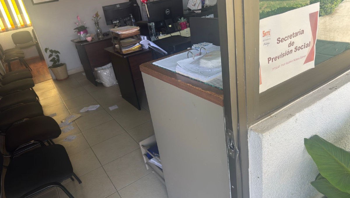 Sección 15 del SNTE en Pachuca registró actos vandálicos y robos