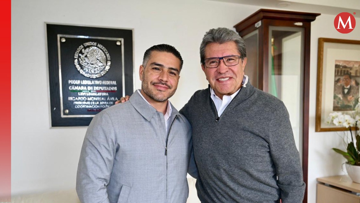 El secretario de Seguridad, Omar García Harfuch, se reunió con el diputado Ricardo Monreal. | @RicardoMonrealA