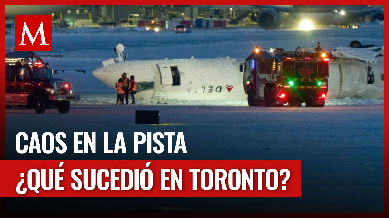 Terror en Toronto: Avión de Delta Airlines termina volcado tras aterrizaje fallido