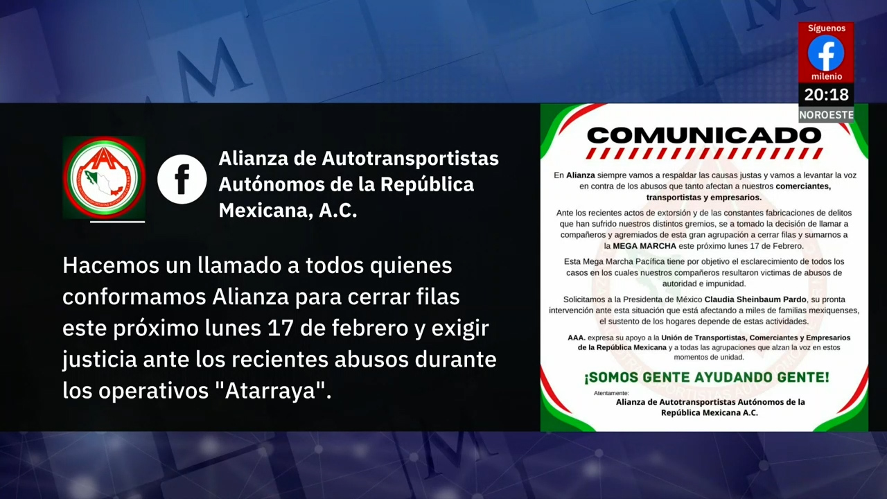 Transportistas anuncian mega marcha este lunes por abusos en operativos