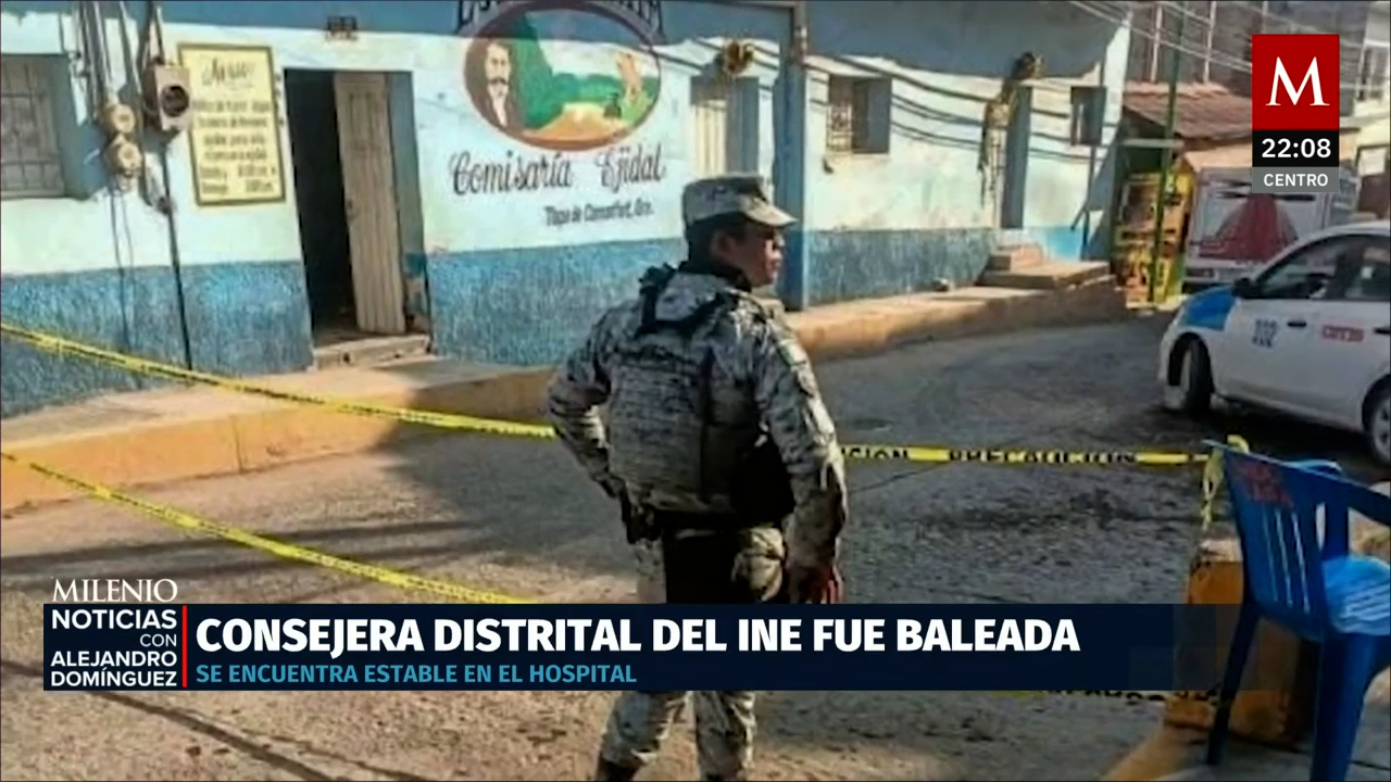 Ataque armado a funcionaria del INE en Guerrero deja herida, pero está estable