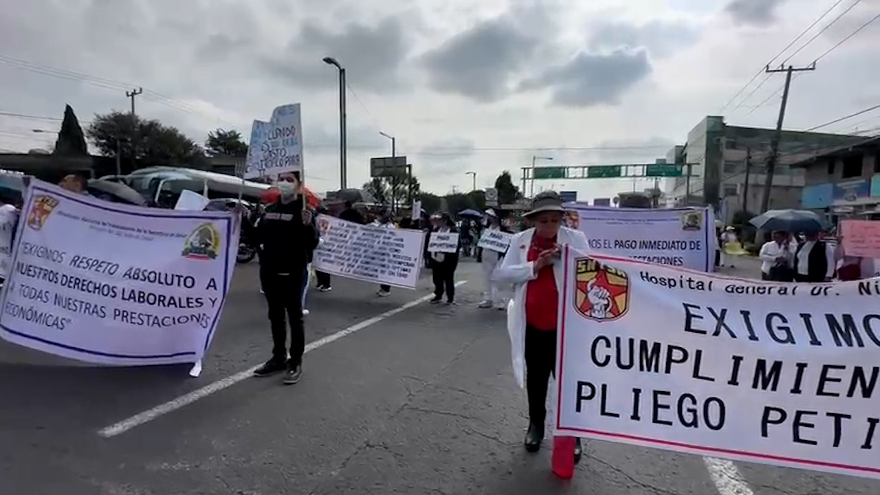 ¿Por qué se manifestaron trabajadores del sector salud de CdMx y Edomex, y a qué acuerdos llegaron?