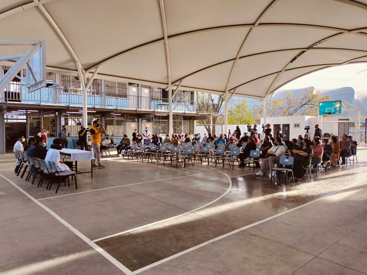 Acciones de la Secretaría de Salud en primaria con brote de influenza. (Sonia Gamiño)