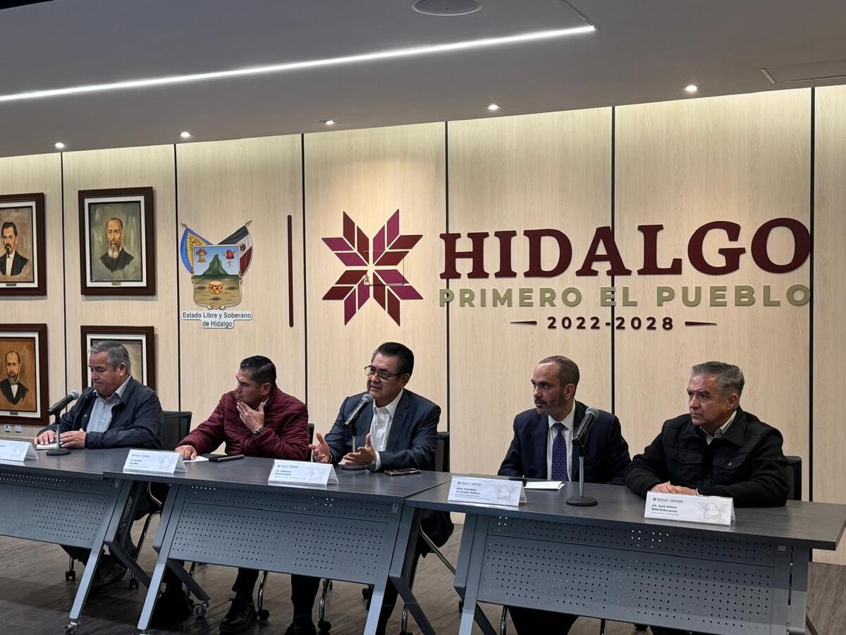 Conferencia de prensa con autoridades estatales. (Victor Valera)